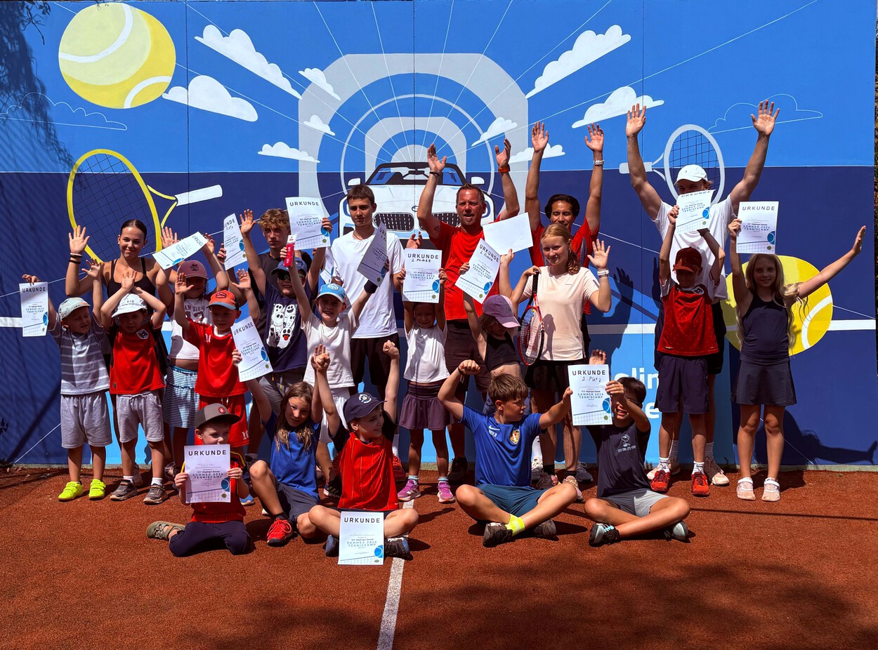 Auch die Hitze konnte unsere Tenniskids nicht bremsen